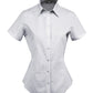Stencil-Stencil Ladies' Inspire Shirt (S/S)-Grey/White / 8-Uniform Wholesalers - 1