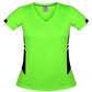 Aussie Pacific-Aussie Pacific Lady Tasman Tee-4 / Neon Green/Black-Uniform Wholesalers - 5