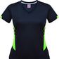 Aussie Pacific-Aussie Pacific Lady Tasman Tee-4 / navy/Neon Green-Uniform Wholesalers - 9