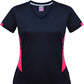 Aussie Pacific-Aussie Pacific Lady Tasman Tee-4 / Navy/Neon Pink-Uniform Wholesalers - 10