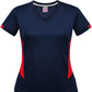 Aussie Pacific-Aussie Pacific Lady Tasman Tee (3rd 9 colors)-4 / Navy/Red-Uniform Wholesalers - 2
