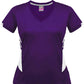 Aussie Pacific-Aussie Pacific Lady Tasman Tee (3rd 9 colors)-4 / Purple/White-Uniform Wholesalers - 5