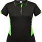 Aussie Pacific-Aussie Pacific Lady Tasman Polo-4 / Black/Neon Green-Uniform Wholesalers - 3