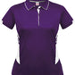 Aussie Pacific-Aussie Pacific Lady Tasman Polo( 4th 8 colors)-4 / Purple/White-Uniform Wholesalers - 11