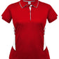 Aussie Pacific-Aussie Pacific Lady Tasman Polo( 4th 8 colors)-4 / Red/White-Uniform Wholesalers - 12