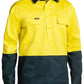 Bisley Hi Vis Closed Front Drill Shirt- Long Sleeve (BSC6267)