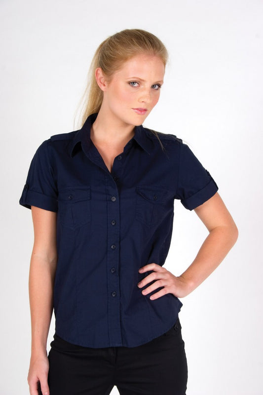 Ramo-Ramo Ladies Military Short Sleeve Shirt--Uniform Wholesalers - 1