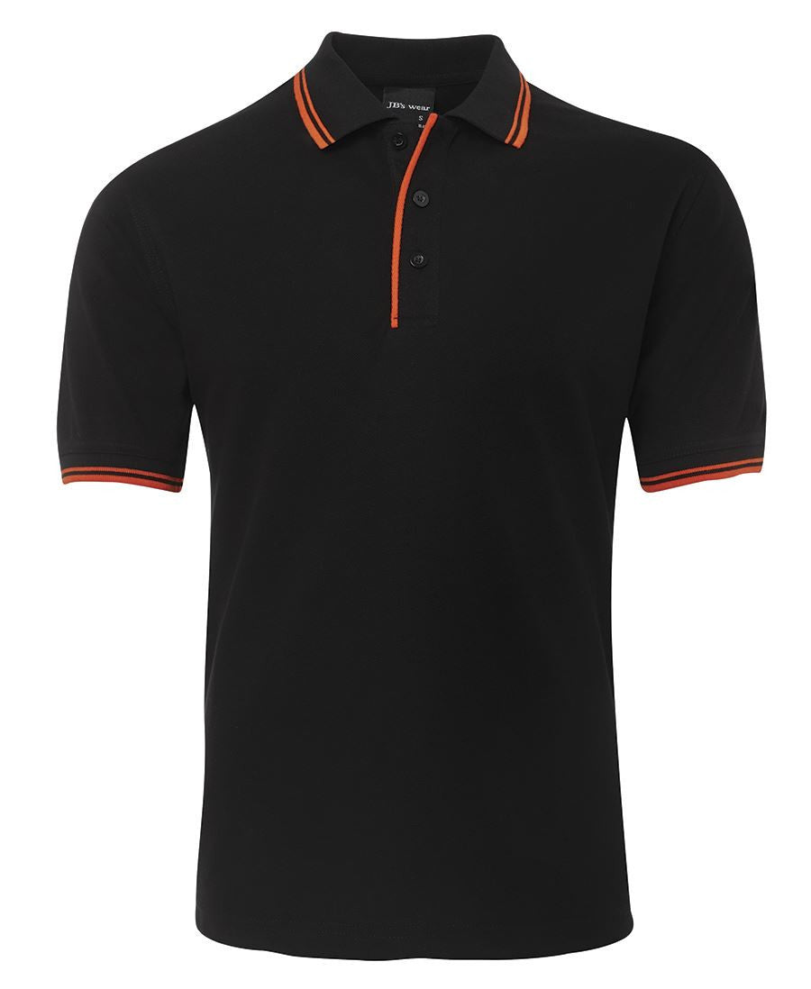 JB's Wear-Jb's Contrast Polo - Adults 1st ( 9 Color )-Black/Orange / S-Uniform Wholesalers - 4