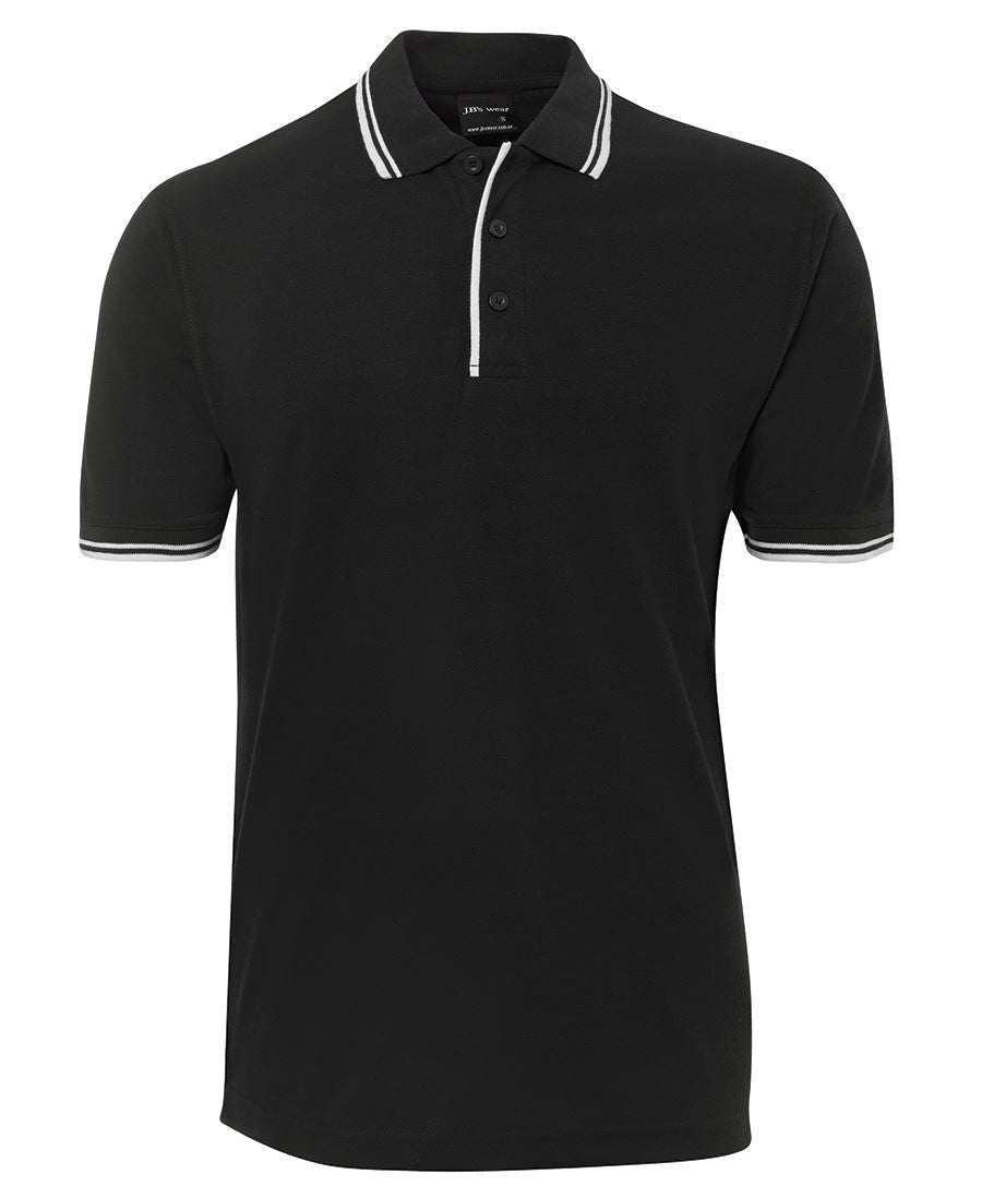 JB's Wear-Jb's Contrast Polo - Adults 1st ( 9 Color )-Black/White / S-Uniform Wholesalers - 6