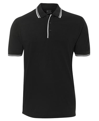 JB's Wear-Jb's Contrast Polo - Adults 1st ( 9 Color )-Black/White / S-Uniform Wholesalers - 6