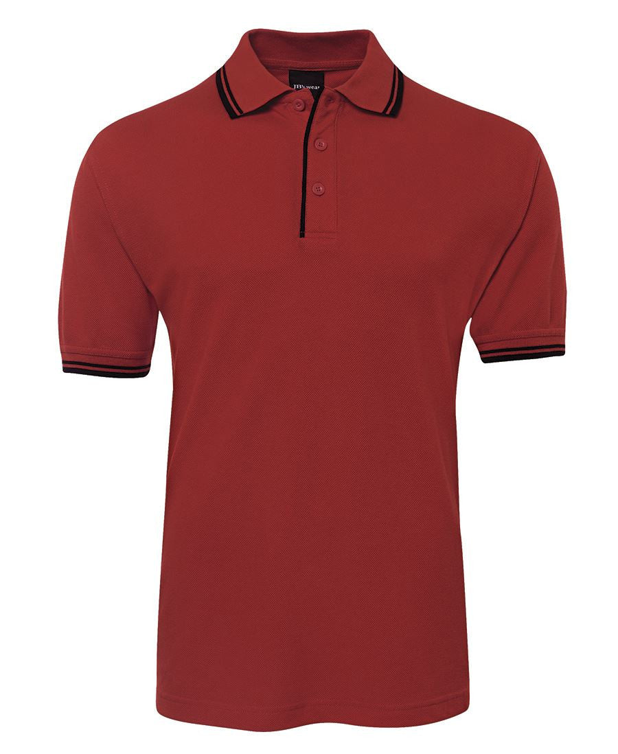 JB's Wear-Jb's Contrast Polo - Adults 2nd ( 11 Color )-Red/Navy / S-Uniform Wholesalers - 8
