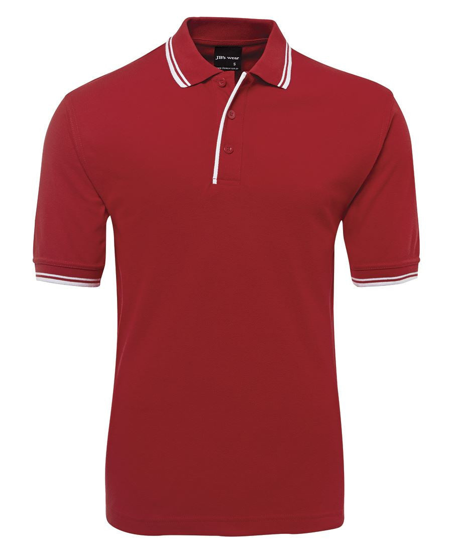 JB's Wear-Jb's Contrast Polo - Adults 2nd ( 11 Color )-Red/White / S-Uniform Wholesalers - 9