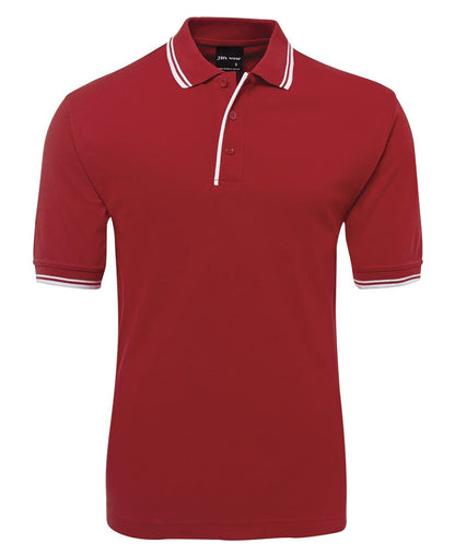 JB's Wear-Jb's Contrast Polo - Adults 2nd ( 11 Color )-Red/White / S-Uniform Wholesalers - 9