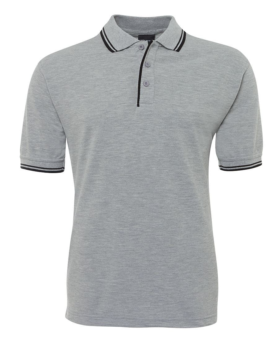 JB's Wear-Jb's Contrast Polo - Adults 1st ( 9 Color )-13% Marle Black / S-Uniform Wholesalers - 9