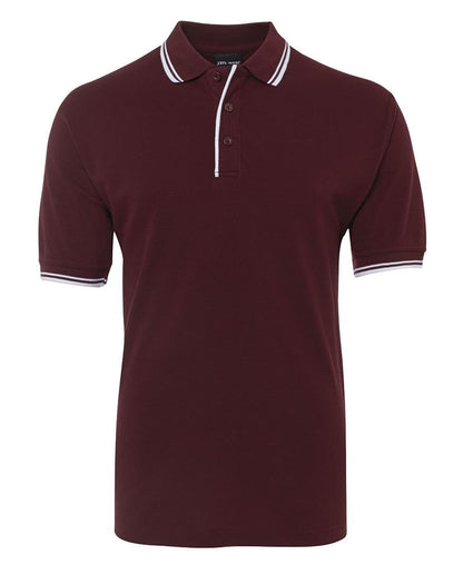 JB's Wear-Jb's Contrast Polo - Adults 1st ( 9 Color )-Maroon/White / S-Uniform Wholesalers - 11