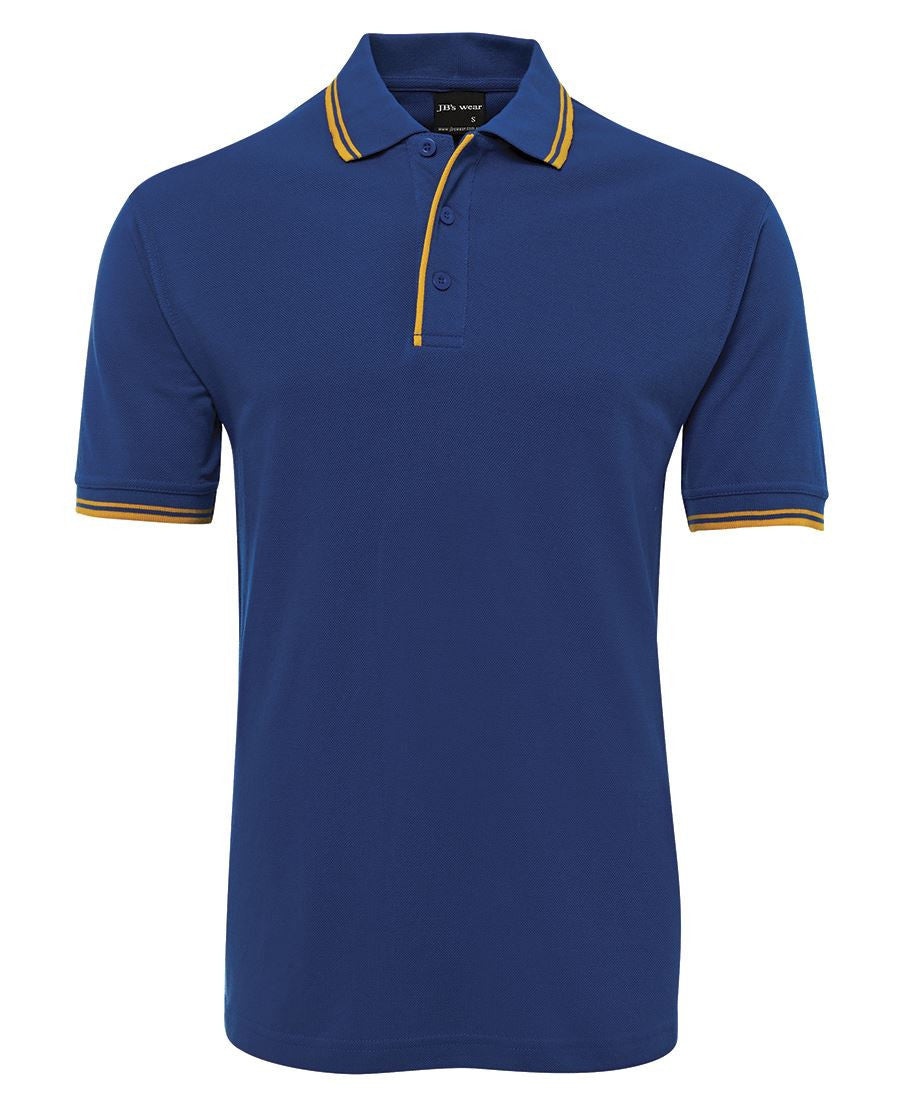 JB's Wear-Jb's Contrast Polo - Adults 2nd ( 11 Color )-Royal/Gold / S-Uniform Wholesalers - 10