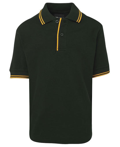 JB's Wear-JB's Kids Contrast Polo-Bottle/Gold / 4-Uniform Wholesalers - 8