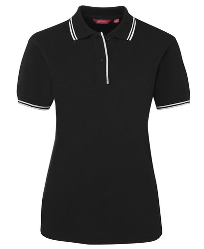JB's Wear-Jb's Ladies Contrast Polo 1st ( 7 Color )-Black/White / 8-Uniform Wholesalers - 5