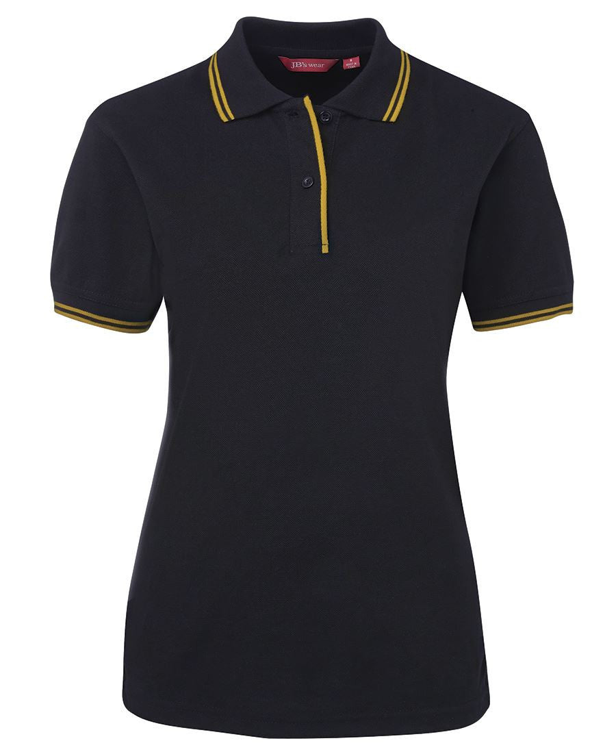JB's Wear-Jb's Ladies Contrast Polo 2nd ( 9 Color )-Navy/Gold / 8-Uniform Wholesalers - 2
