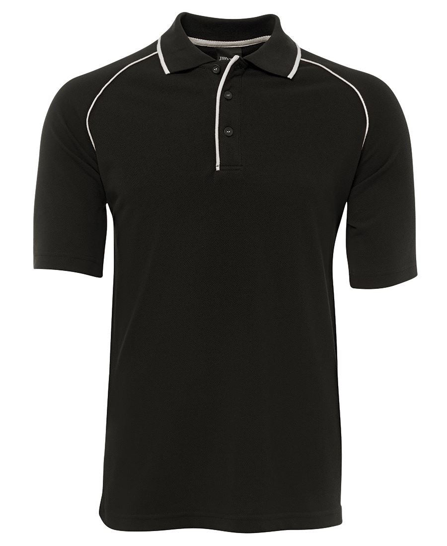 JB's Wear-JB's Adults Raglan Polo-Black/White / S-Uniform Wholesalers - 4