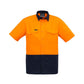 Syzmik Mens Rugged Cooling Hi Vis Spliced S/S Shirt (ZW815)