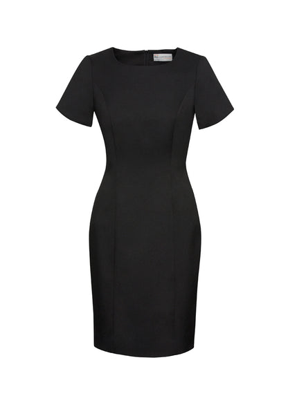 Biz Corporates Womens Cool Stretch Short Sleeve Shift Dress (30112)