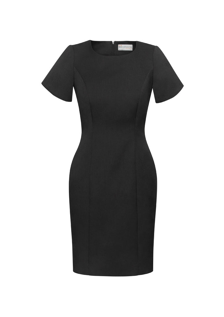 Biz Corporates Womens Cool Stretch Short Sleeve Shift Dress (30112)