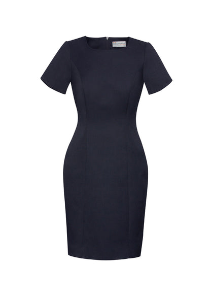 Biz Corporates Womens Cool Stretch Short Sleeve Shift Dress (30112)