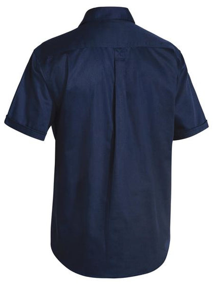 Bisley Closed Front Cotton Drill Shirt - Short Sleeve (BSC1433)