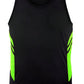 Aussie Pacific-Aussie Pacific Kids Tasman Singlets(1st 14 colors)-4 / Black/Neon Green-Uniform Wholesalers - 4