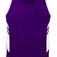 Aussie Pacific-Aussie Pacific Kids Tasman Singlet(2nd 14 colors)-4 / Purple/White-Uniform Wholesalers - 3