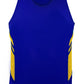 Aussie Pacific-Aussie Pacific Kids Tasman Singlet(2nd 14 colors)-4 / Royal/Gold-Uniform Wholesalers - 5