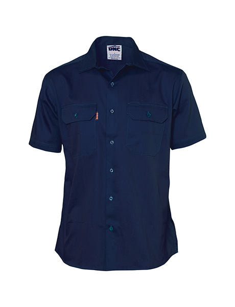DNC Cotton Drill S/S Work Shirt  - Short Sleeve (3201)