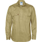 DNC Close Front Cotton Drill Shirt - Long Sleeve (3204)