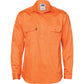 DNC Close Front Cotton Drill Shirt - Long Sleeve (3204)