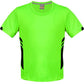 Aussie Pacific-Aussie Pacific Kids Tasman Tee(2nd 13 Colors)-4 / Neon Green/Black-Uniform Wholesalers - 5