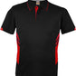 Aussie Pacific-Aussie Pacific Kids Tasman Polo(1st 14 colors)-4 / Black/Red-Uniform Wholesalers - 5