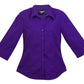 Ramo-Ramo Ladies 3/4 Sleeve Shirts-Grape / 8-Uniform Wholesalers - 4