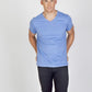 Ramo-Ramo  Mens Marl V-neck T-shirt (new)--Uniform Wholesalers - 1