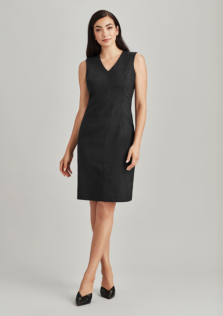 Biz Corporate Ladies Comfort Wool V Neck Dress (34021