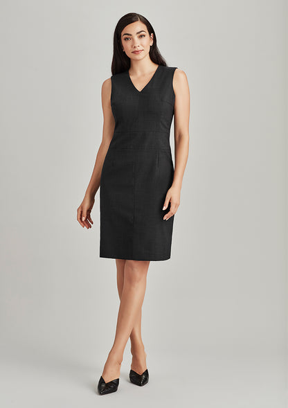 Biz Corporate Ladies Comfort Wool V Neck Dress (34021
