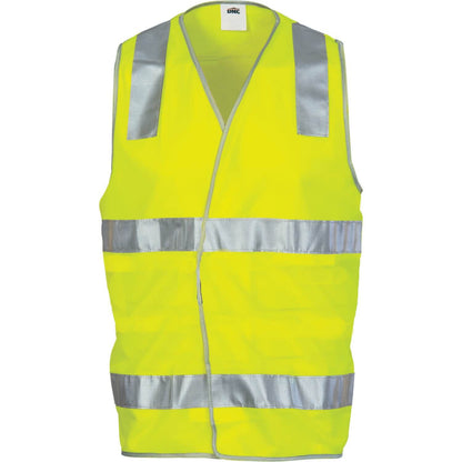 DNC Day/Night Safety Vest with Hoop & Shoulder Generic R/Tape (3503)