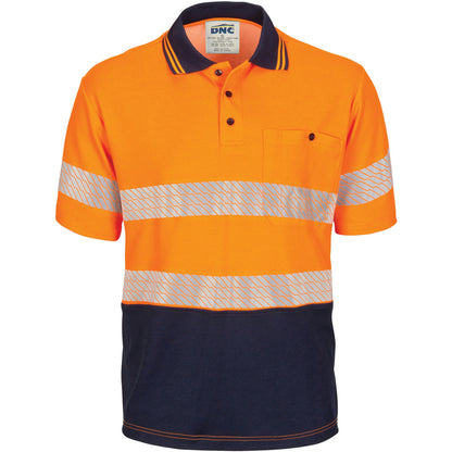 DNC Hivis Segment Taped Cotton Backed Polo - Short Sleeve (3517)