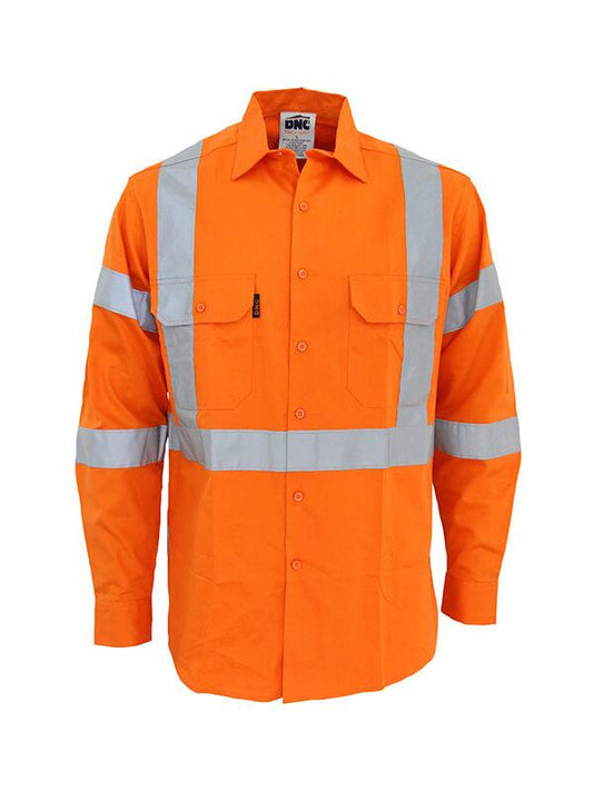 DNC Hi-Vis 3 way vented "X" back & Biomotion taped shirt (3545)