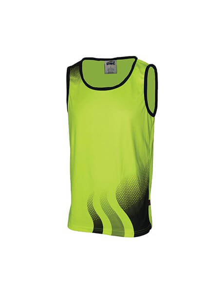 DNC Wave Hi Vis Sublimate Singlet (3561)