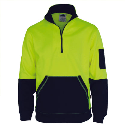 DNC Hi Vis 1/2 Zip Super Fleecy (3724)