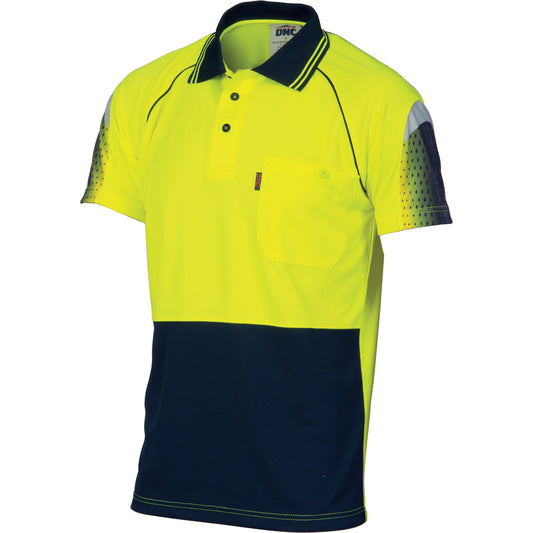 DNC HiVis Cool-Breathe Sublimated Piping Polo - Short Sleeve (3751)