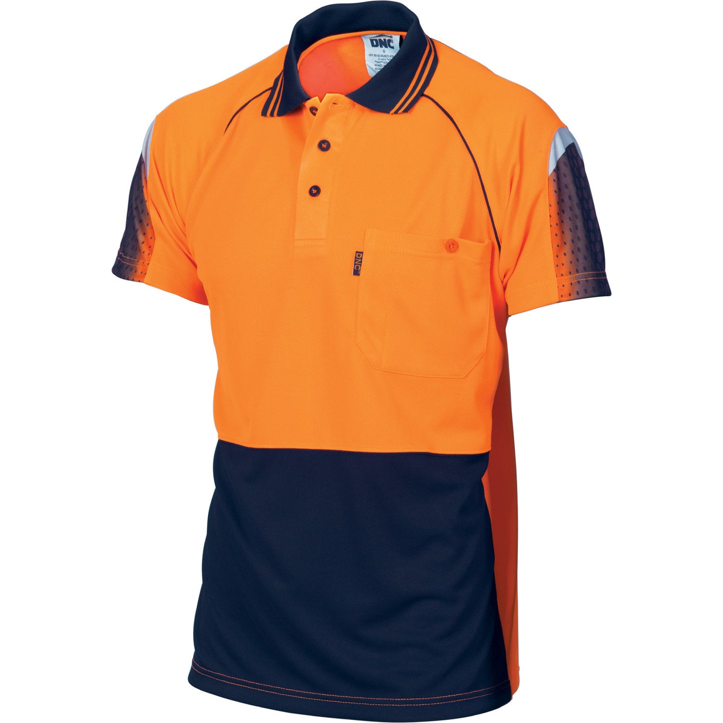 DNC HiVis Cool-Breathe Sublimated Piping Polo - Short Sleeve (3751)