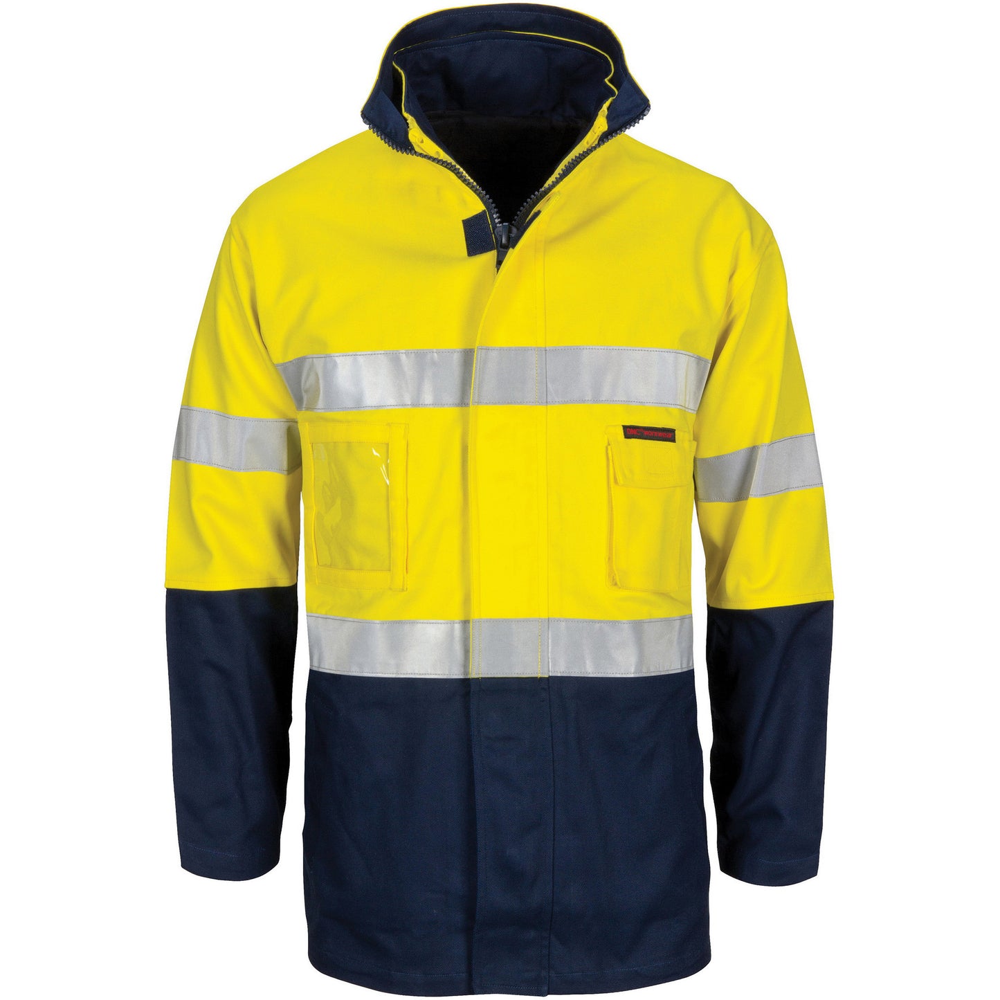 DNC HiVis "4 IN 1" Cotton Drill Jacket with Generic R/Tape (3764)
