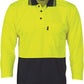 DNC Hivis Two Tone Cool Breathe Polo Shirt, 3/4 Sleeve  (3812)